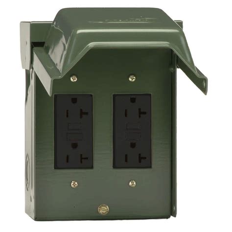 gfci outlet metal box|gfci outlet at home depot.